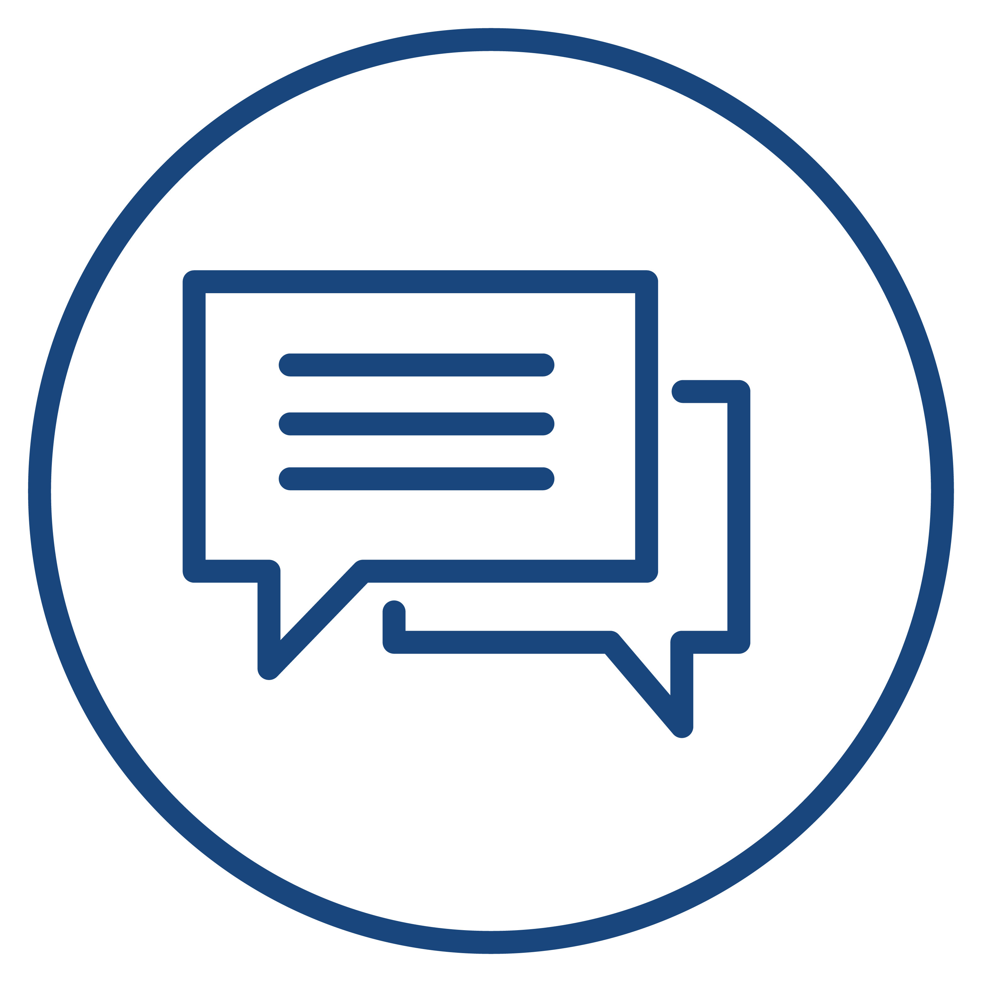 Engagement icon with talk bubbles 